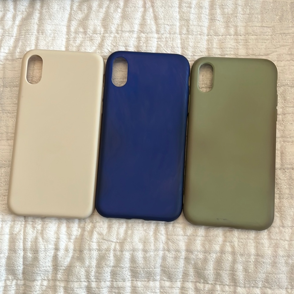 •BUNDLE• 3 iPhone X/XS phone cases